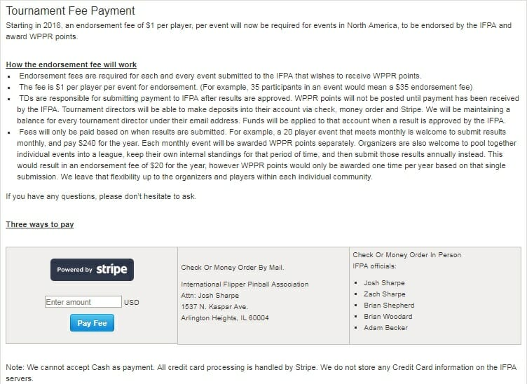 Endorsement Fee Payment Walkthrough - 