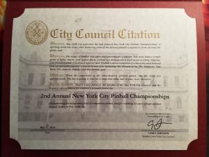 Citation issued by City Council for NYCPC 2019 Citation issued by Citation issued by City Council for NYCPC 2019 Citation issued by