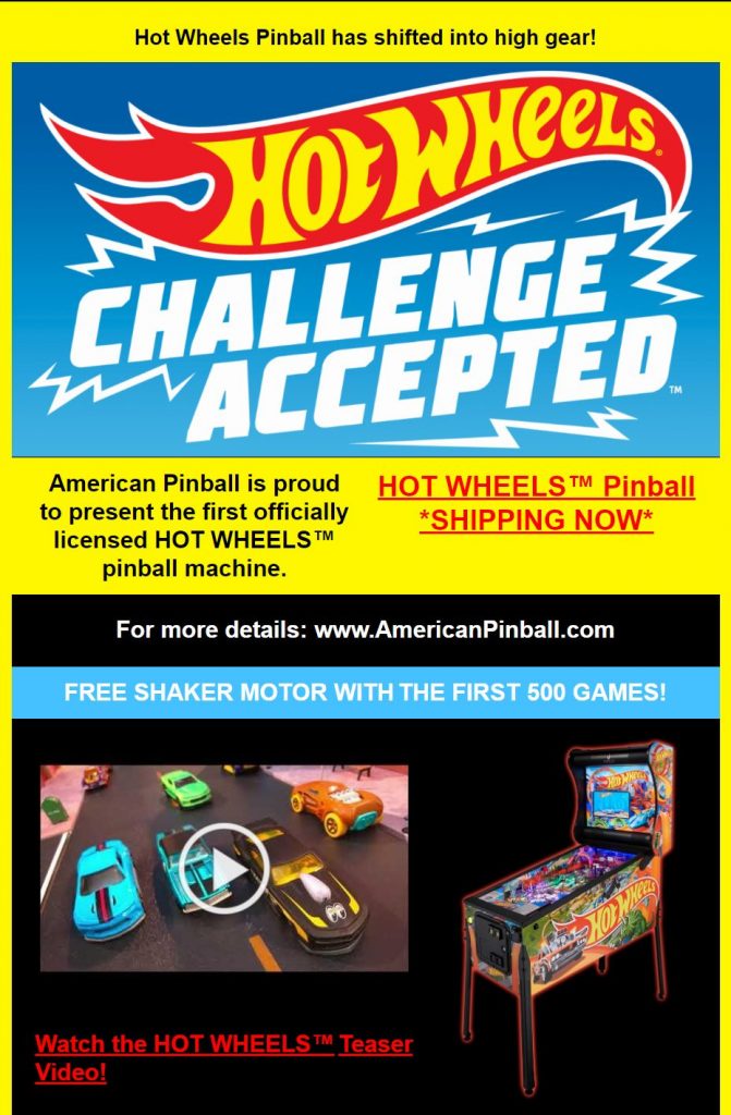 hot wheels full power pinball