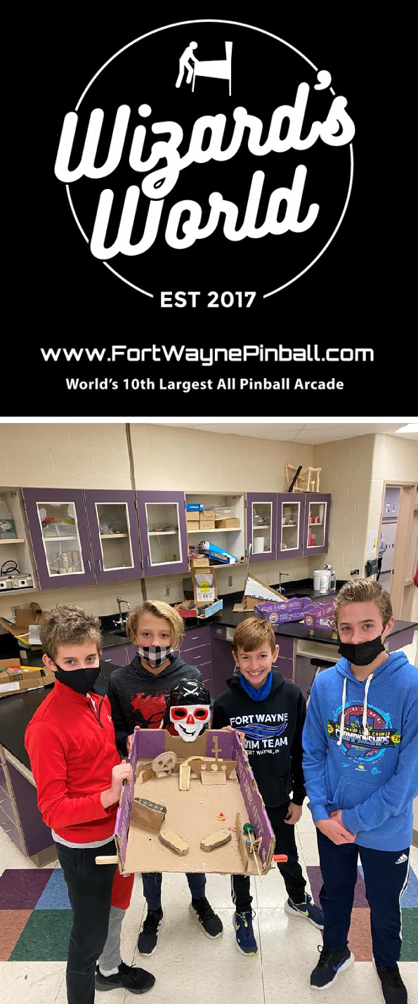 Fort Wayne Pinball Wizard’s World Arcade December 2021 update Fort